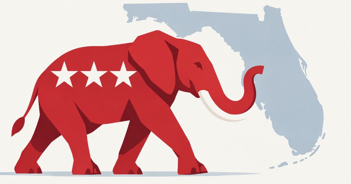 Partido Republicano en Florida (Ilustración no real creada en IA) © CiberCuba/Sora