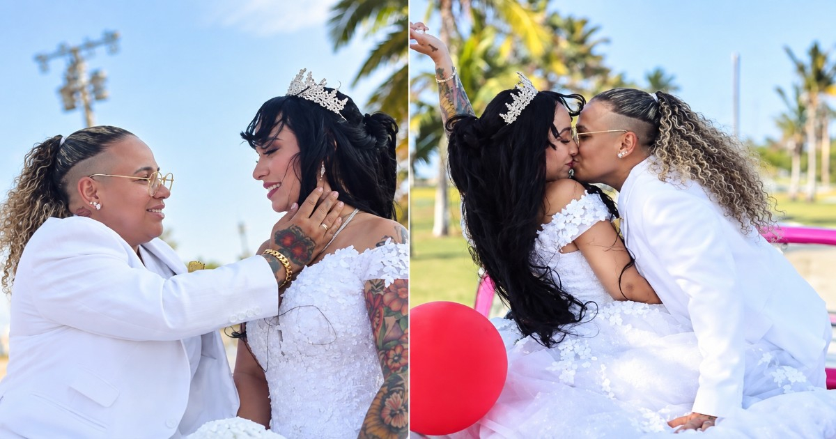Colorful Wedding Photos of Cuban Couple Captivate Social Media