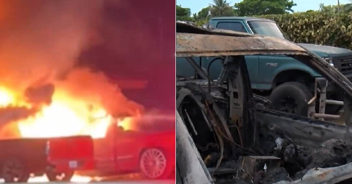 Four Vehicles Engulfed in Flames in Homestead: Investigators Seek Answers