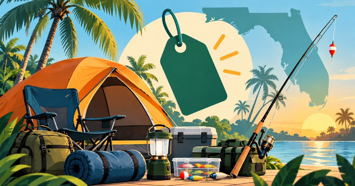 Florida Offers Tax-Free Shopping on Camping and Fishing Gear Until End of Year