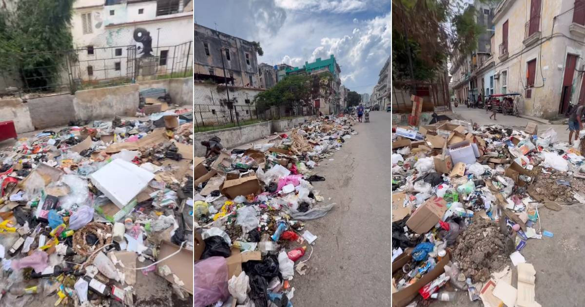Piles of Trash Overwhelm Havana's Zanja Street