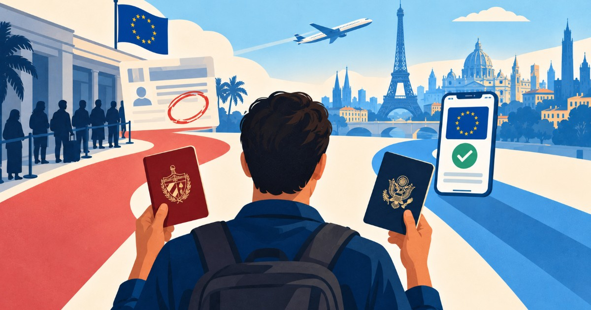 ETIAS to Cost 20 Euros: Which Cubans Will Need It to Travel to Europe and Who Will Still Require a Visa