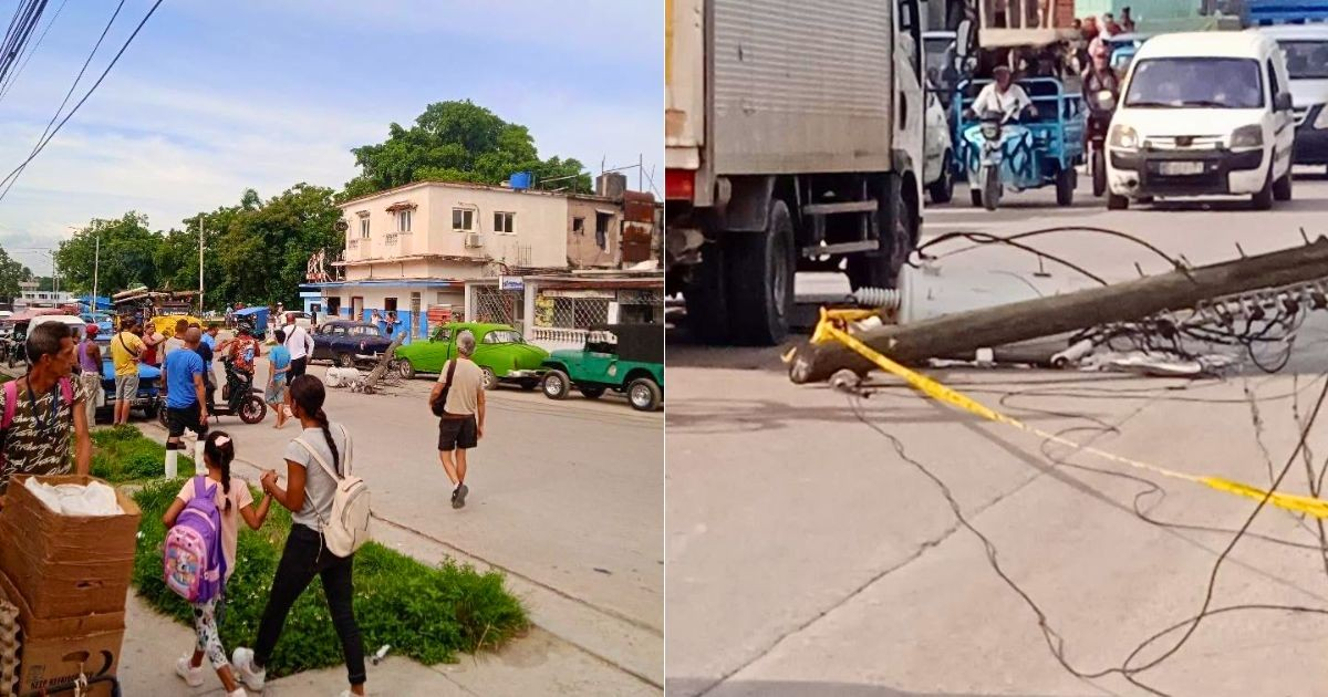 Truck Accident Topples Deteriorated Utility Pole in Virgen del Camino, Leaving Area Without Power