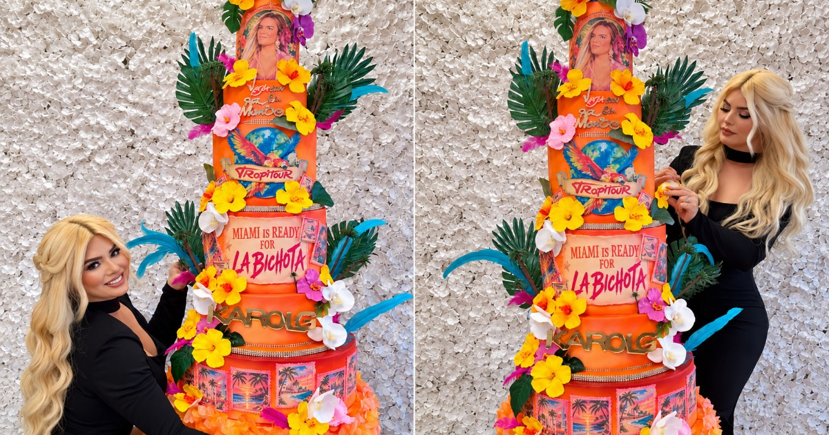 Karol G Trusts Cuban Talent: Laura Crafts Stunning Cake for Miami TropiTour