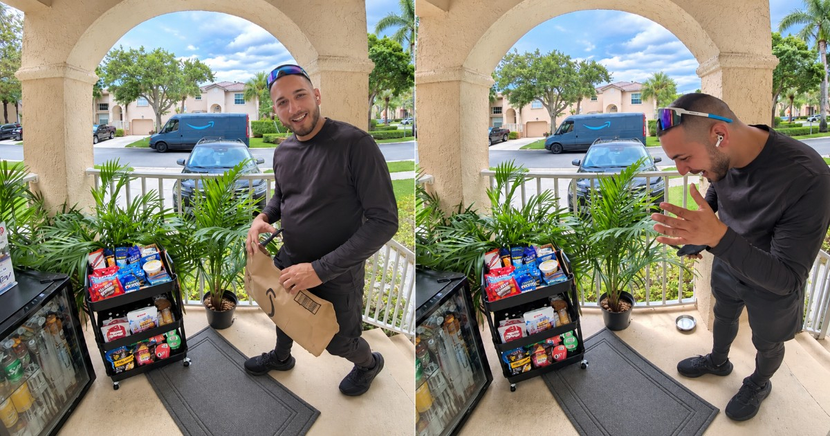 Snack Surprise: Cuban Delivery Driver Goes Viral for Finding Free Treats on Doorstep