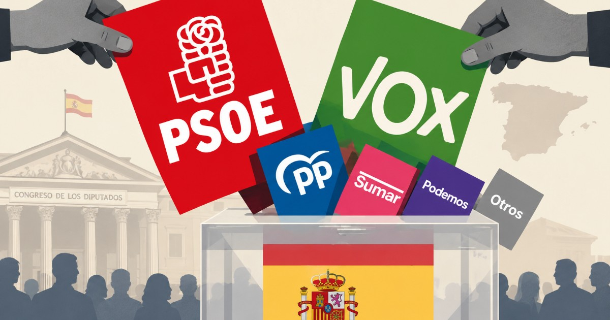 PSOE and Vox Emerge as Top Choices in CiberCuba Poll Targeting Cubans with Spanish Citizenship