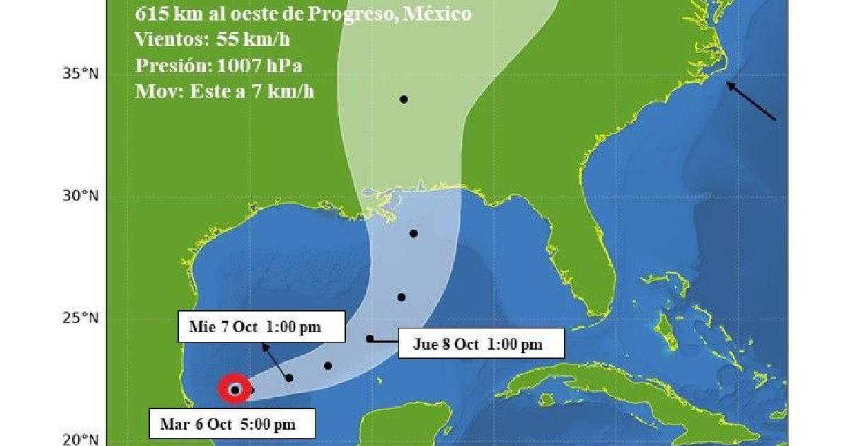 Cuban Meteorological Institute Issues Alert for Tropical Depression Nine in the Gulf of Mexico