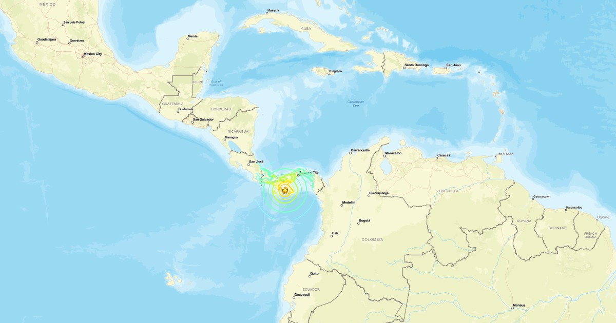 Earthquake Measuring 7.6 Strikes Panama: Tsunami Warning Issued by NOAA