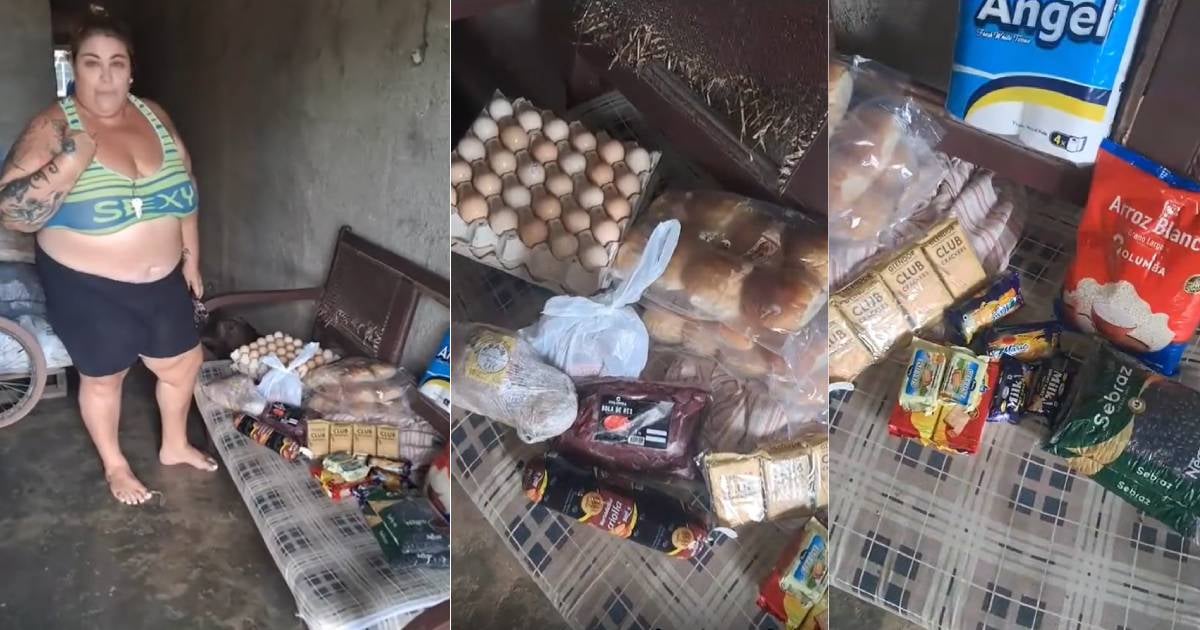 Cuban Content Creator Overjoyed by Food Gift from Follower: "Thanks to Her, I Can Eat"