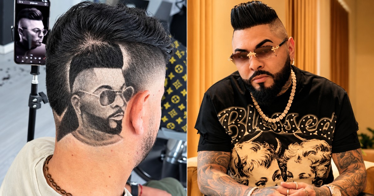 Fan Creates Haircut Tribute to El Chacal, Reggaeton Star Shares Reaction