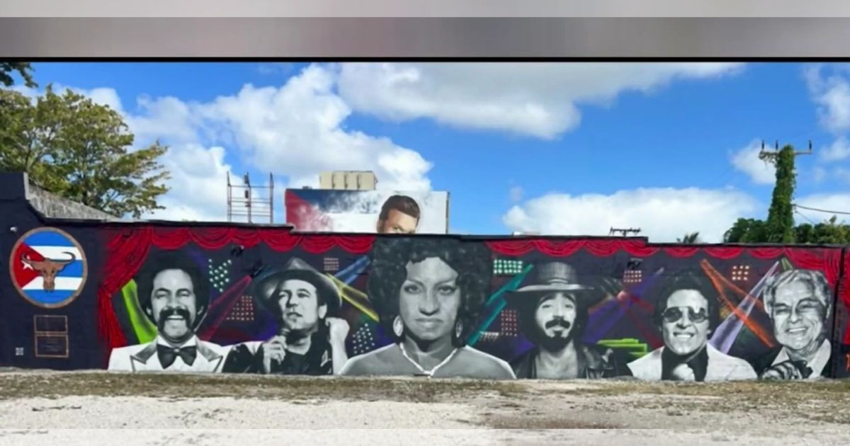 Este mural de la Calle Ocho ya no existe © Captura YouTube/Telemundo