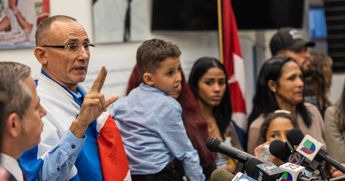José Daniel Ferrer, líder de la Unpacu, hace un año, a su llegada a Estados Unidos. © CiberCuba