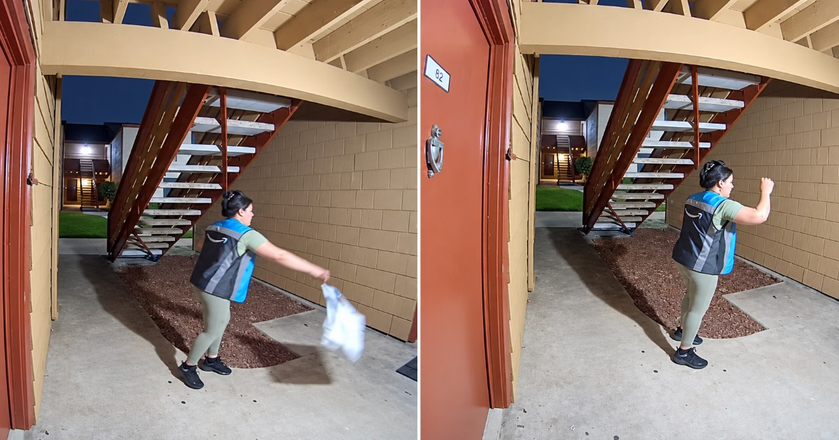 Amazon Delivery Drama: Cuban Courier's Package Toss Sparks Viral Moment