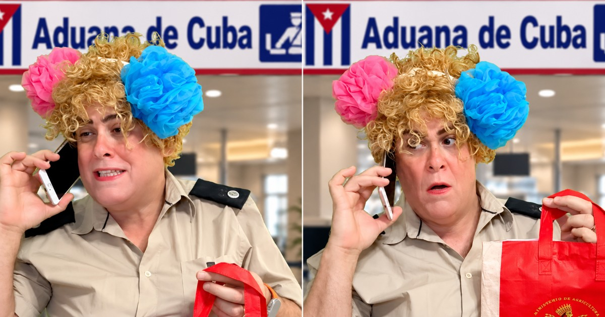 Javier Berridy Returns with His Cuban Customs Officer and a "Luxury" Bag from Miami