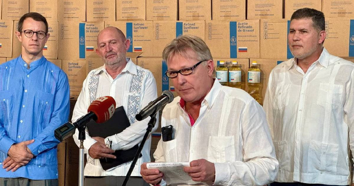 Russia Provides Over 750 Tons of Cooking Oil for Cuba's Vulnerable Populations