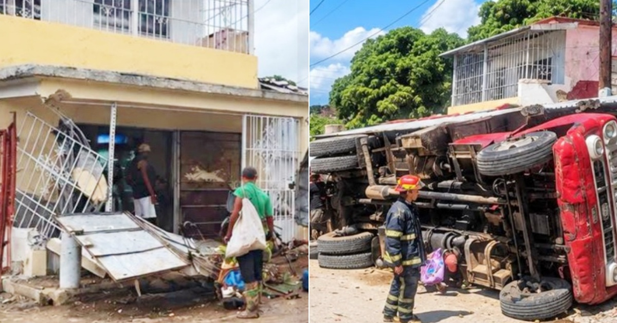 Truck Loses Brakes and Crashes into Home in Havana, Leaving Trail of Destruction