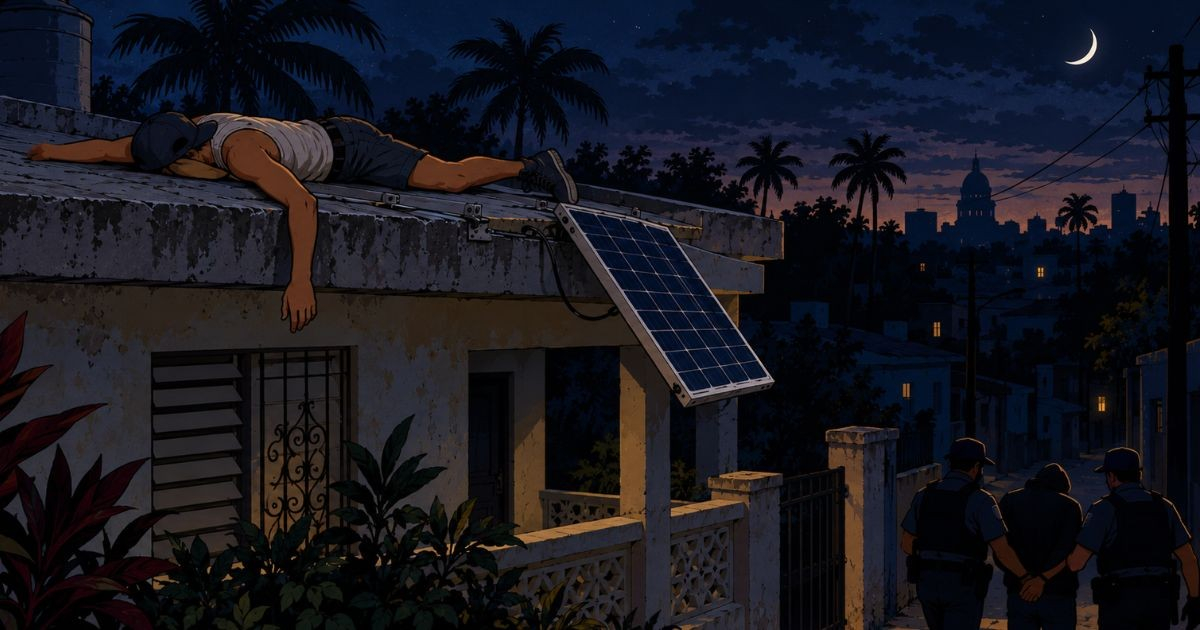 Thief Falls Asleep on Rooftop During Burglary Attempt in Cuba