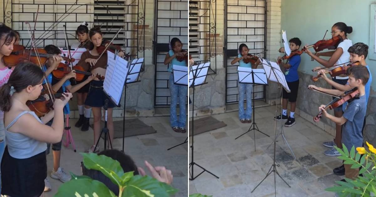 Holguín Kids Transform Porch into Stage, Captivate Social Media with Violin Performance of Cuban Classic