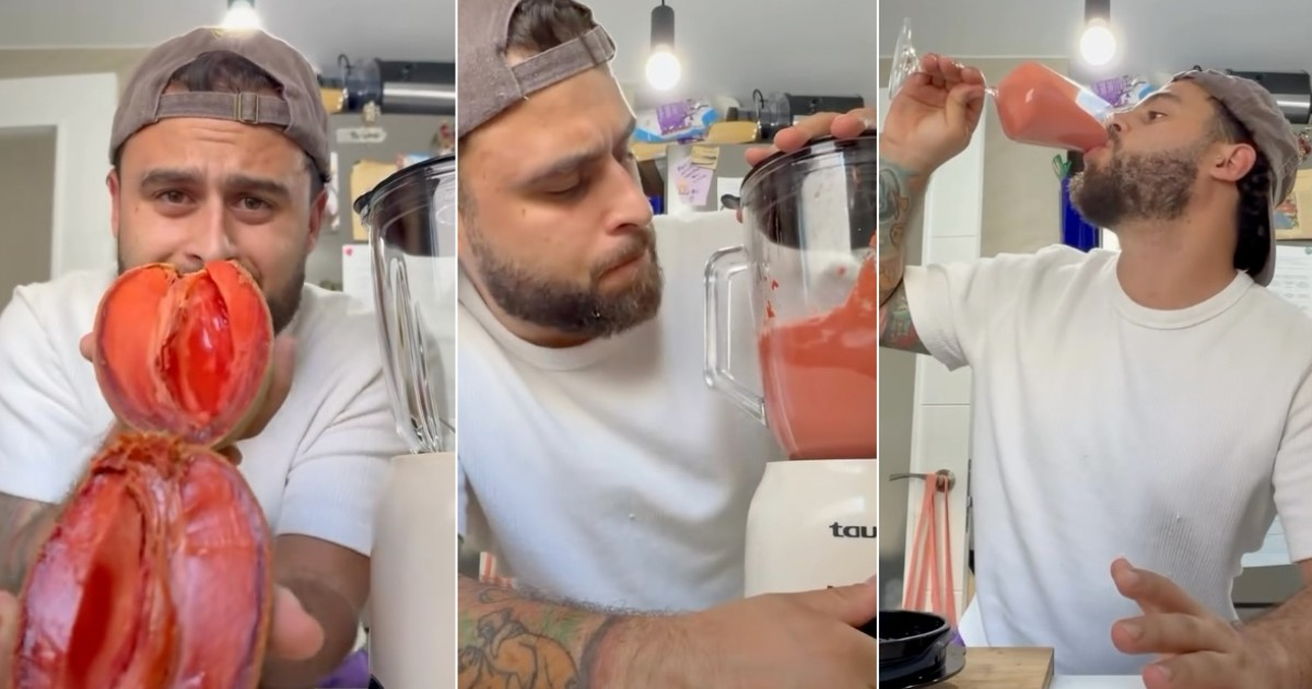 Spanish Fruit Vendor Declares Cuban Mamey Shake "Possibly the World's Best"
