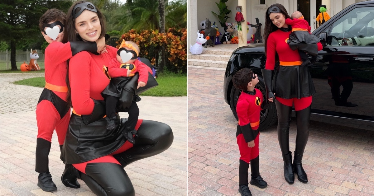 Nadia Ferreira Embraces Her Mommy Superpowers for an Early Halloween Celebration with Her Kids