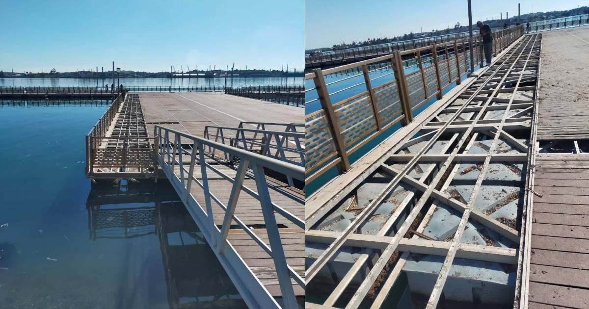 Imagen referencial del puente flotante de La Habana. © Facebook/Hola Habana