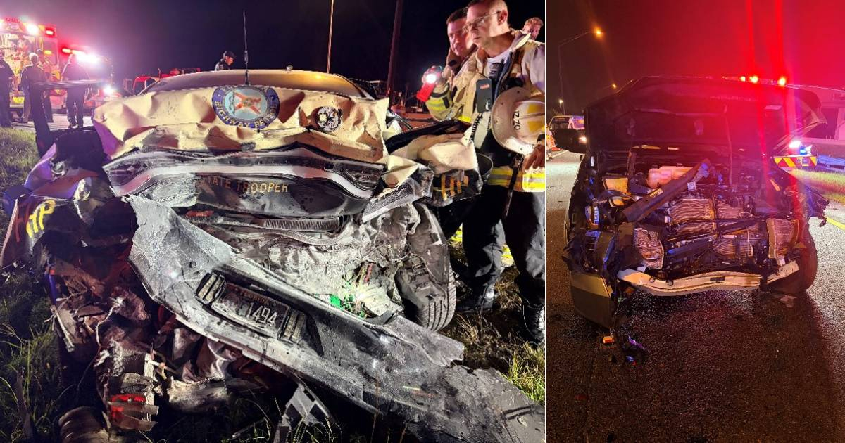 Florida State Trooper Seriously Injured After Pickup Collides with Parked Patrol Car