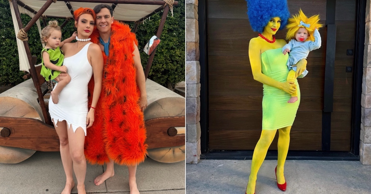 From The Flintstones to The Simpsons: Lele Pons and Guaynaa's Family Get a Head Start on Halloween Fun