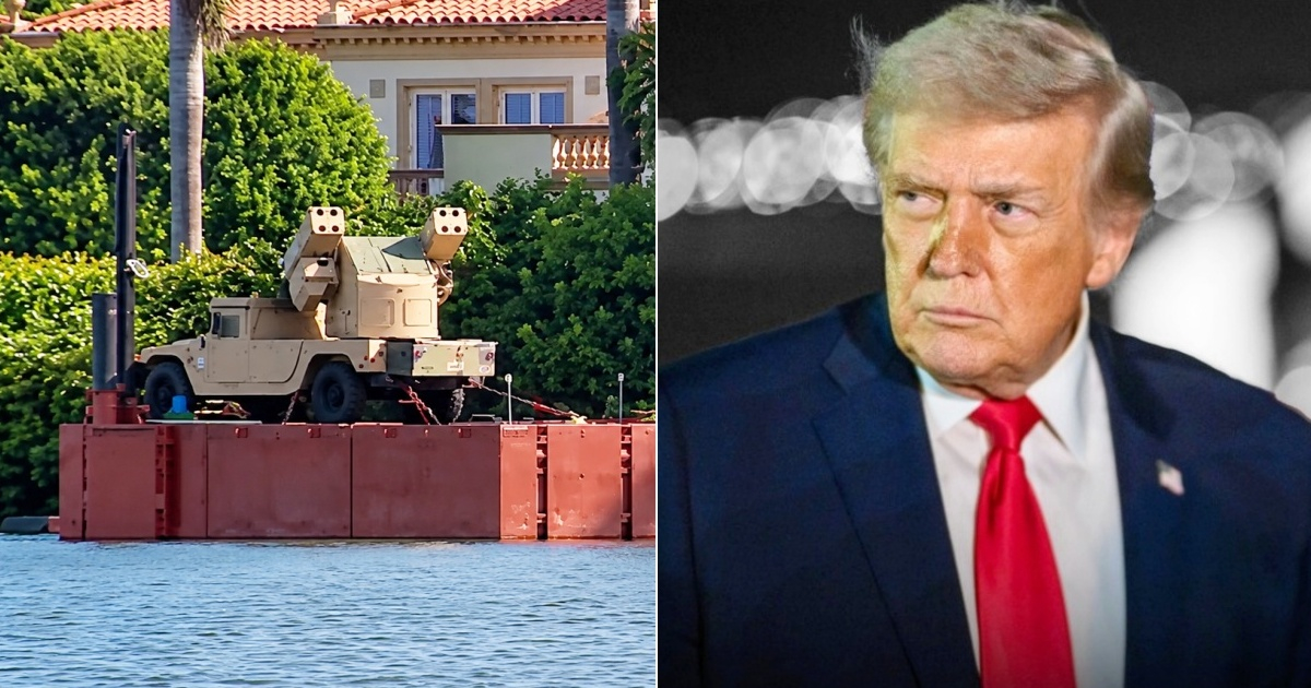 Anti-Aircraft Guns Deployed on a Barge Near Mar-a-Lago: What Threat Are They Aiming to Deter?