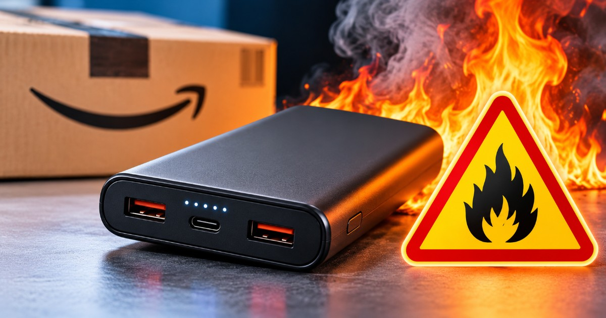 External Battery Packs Sold on Amazon Recalled Due to Fire Hazard