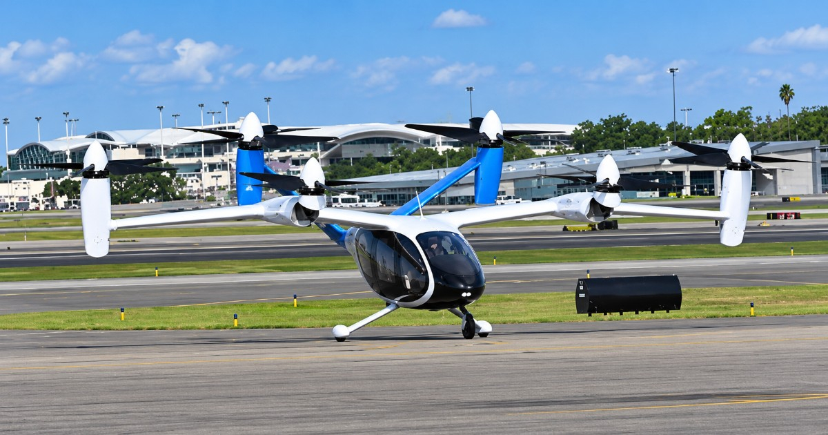 Electric Air Taxi Makes Historic First Flight Between Two Florida Cities