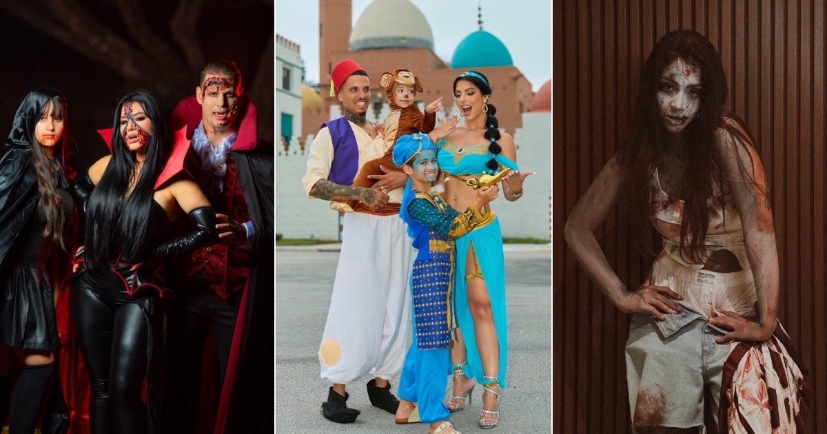 Cuban Artists and Influencers Dazzle with Halloween Costumes
