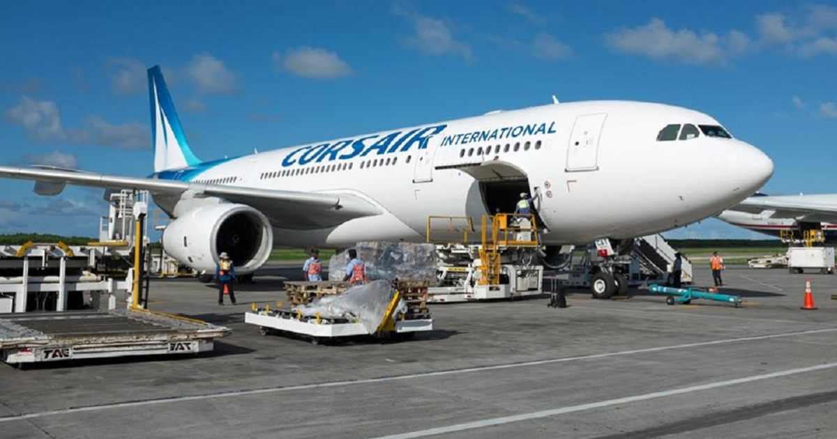 Avion Corsair parte hacia Cuba © Corsair/Facebook