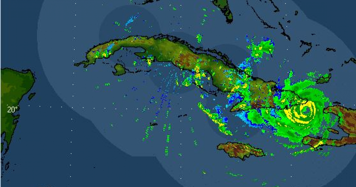 Matthew ya tocó tierra cubana © Webcapture