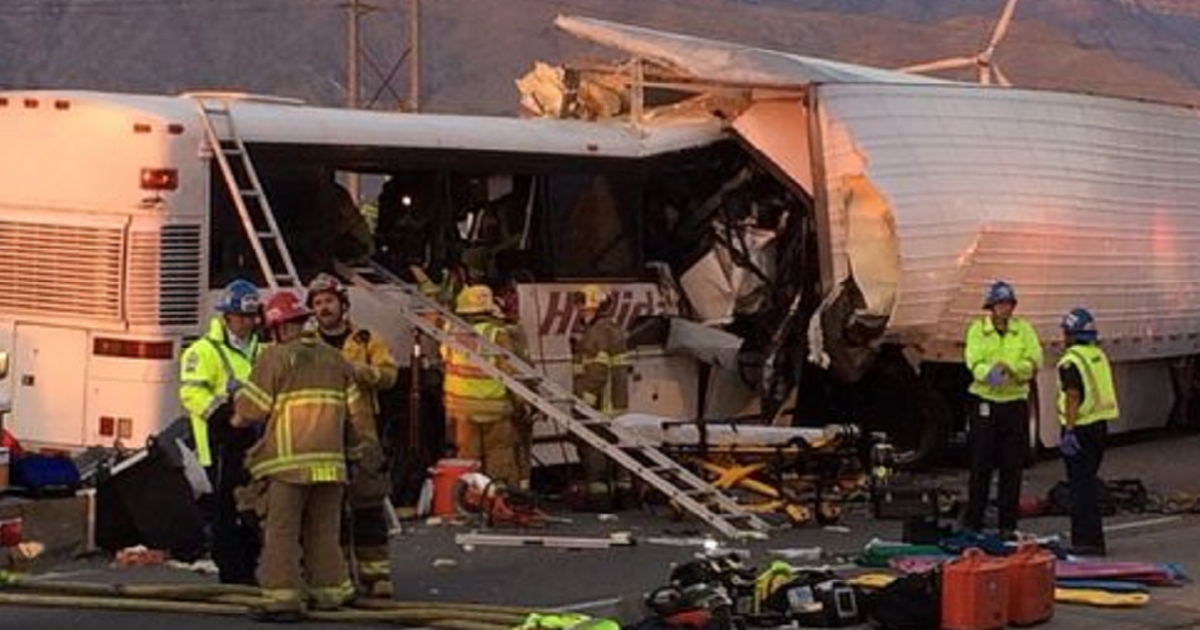 Trece muertos en un horrible accidente de tránsito en California © The Desert Sun