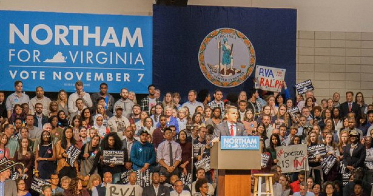 Victoria de los demócratas en Virginia © @RalphNortham