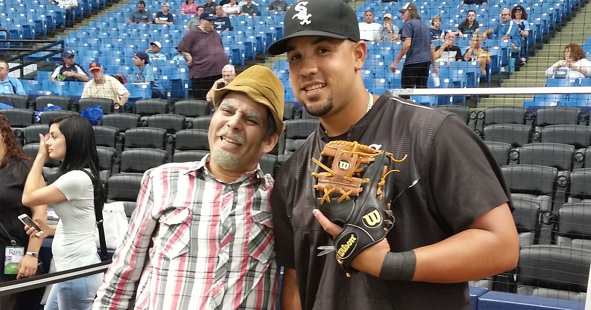 Luis Silva (Pánfilo) y José Dariel Abreu © Luis Silva (Pánfilo) y José Dariel Abreu se encuentran en estadio de Tampa