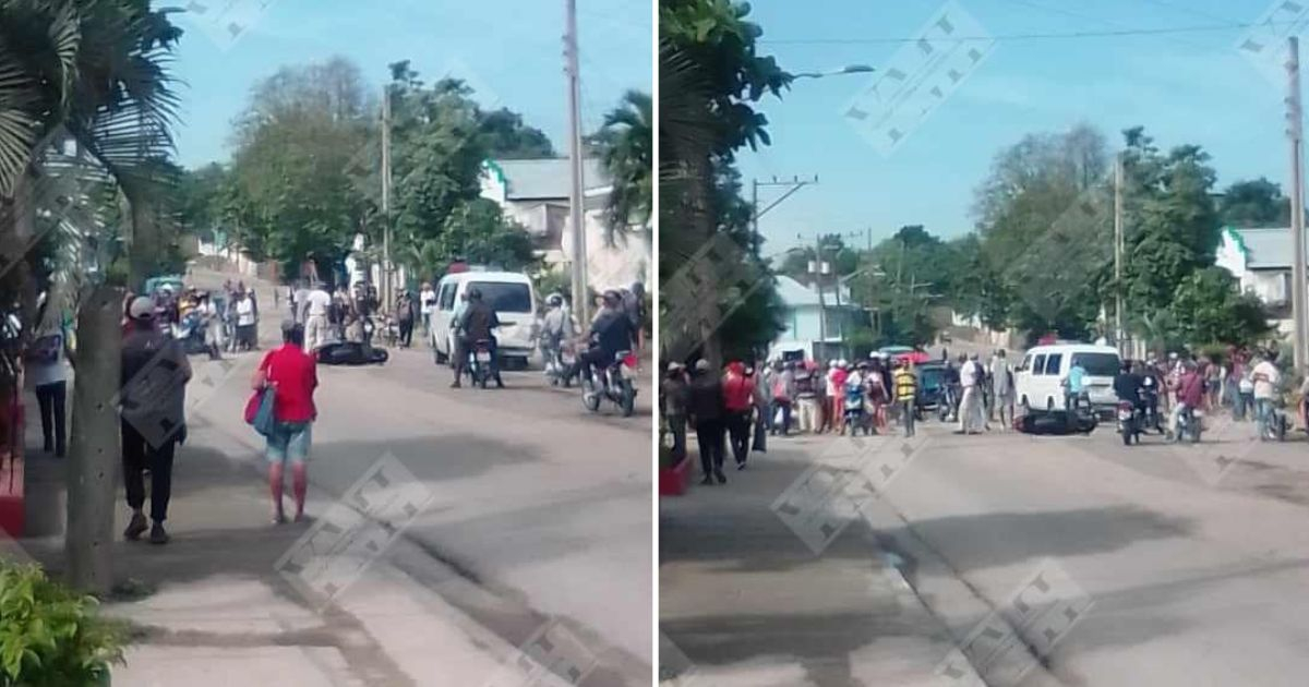 Colisión de motocicletas en la Carretera del Morro de Santiago de Cuba