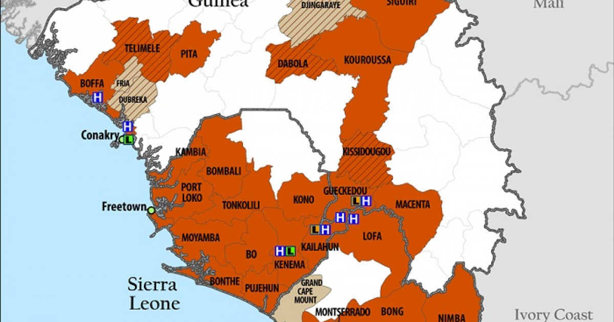 África Occidental © Cesa energencia de salud pública por epidemia de ébola en África