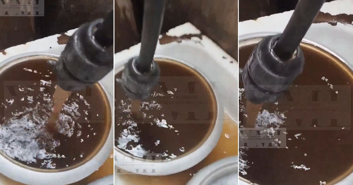 Agua en Santiago de Cuba: tan sucia que parece chocolate