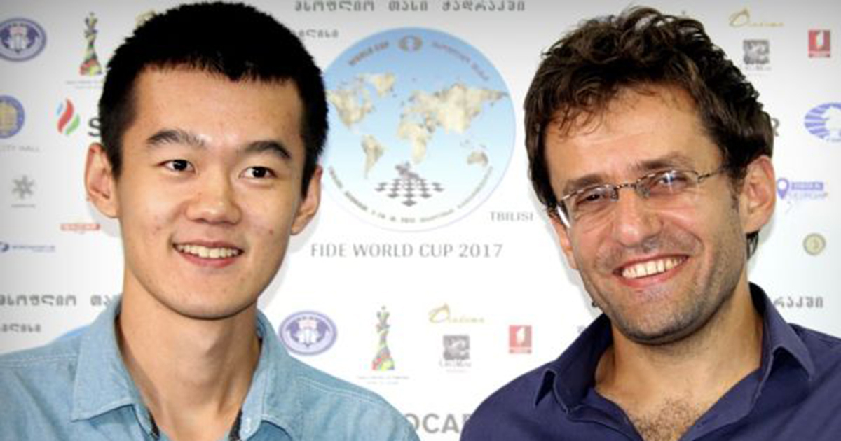 Ding y Aronian © Levon Aronian y Liren Ding / ChessBase