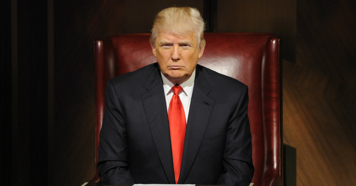 Donald Trump en una imagen promocional de The Apprentice © PBS