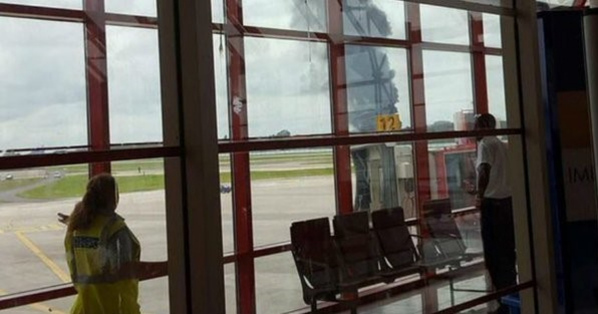 Accidente de avión en Cuba. © Aristegui Noticias
