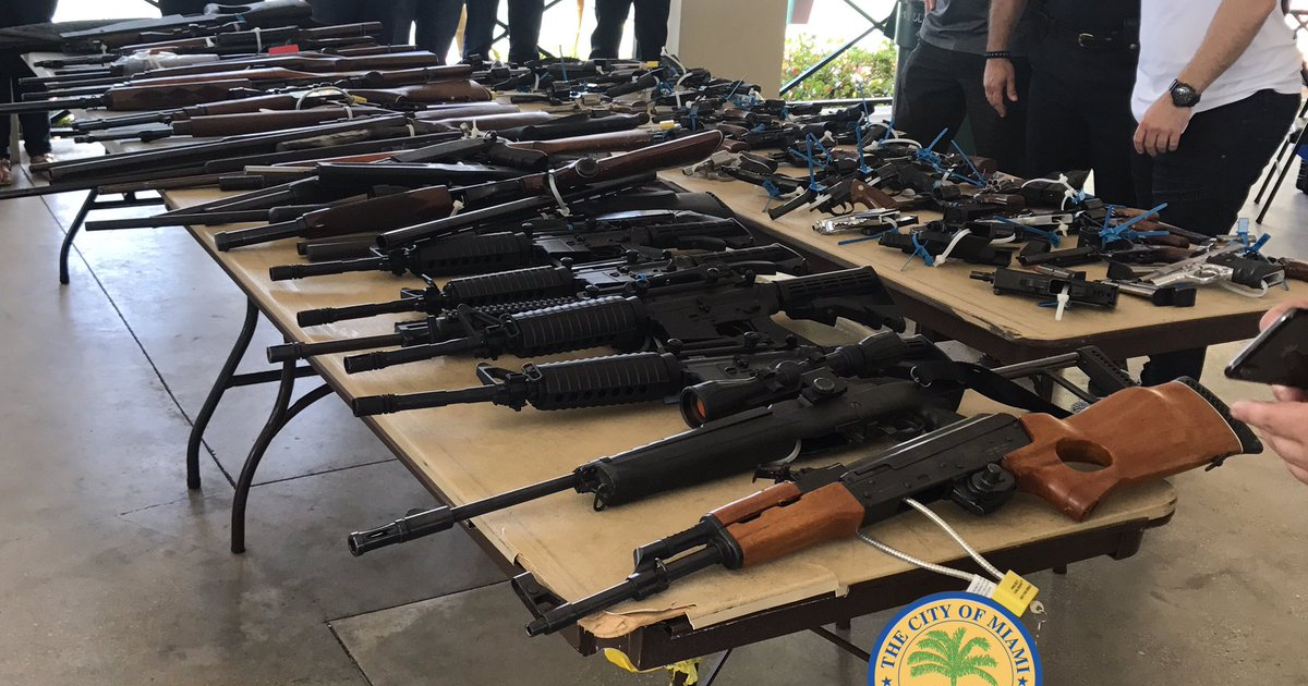 Armas en Florida © Miami Police Department Twitter