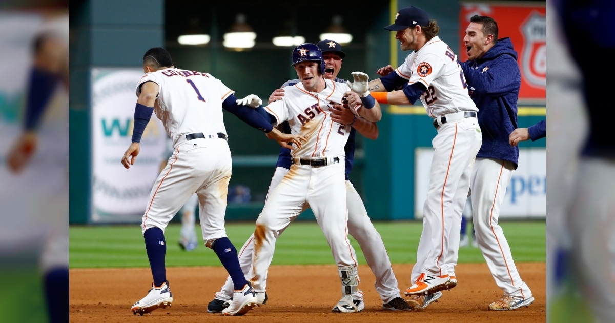 Los Astros de Houston derrotaron a los Ángeles Dodgers 13x12 © Twitter/Astros de Houston