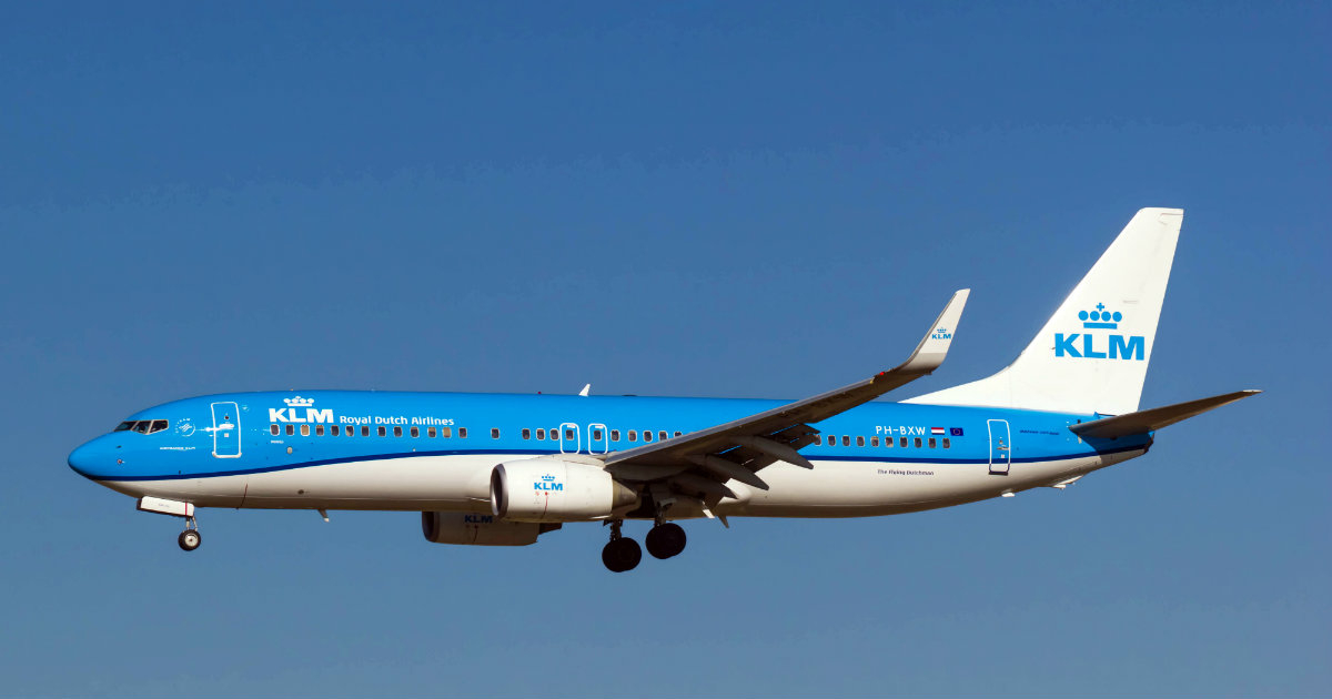 Avión de la compañía KLM durante un vuelo © Wikimedia Commons