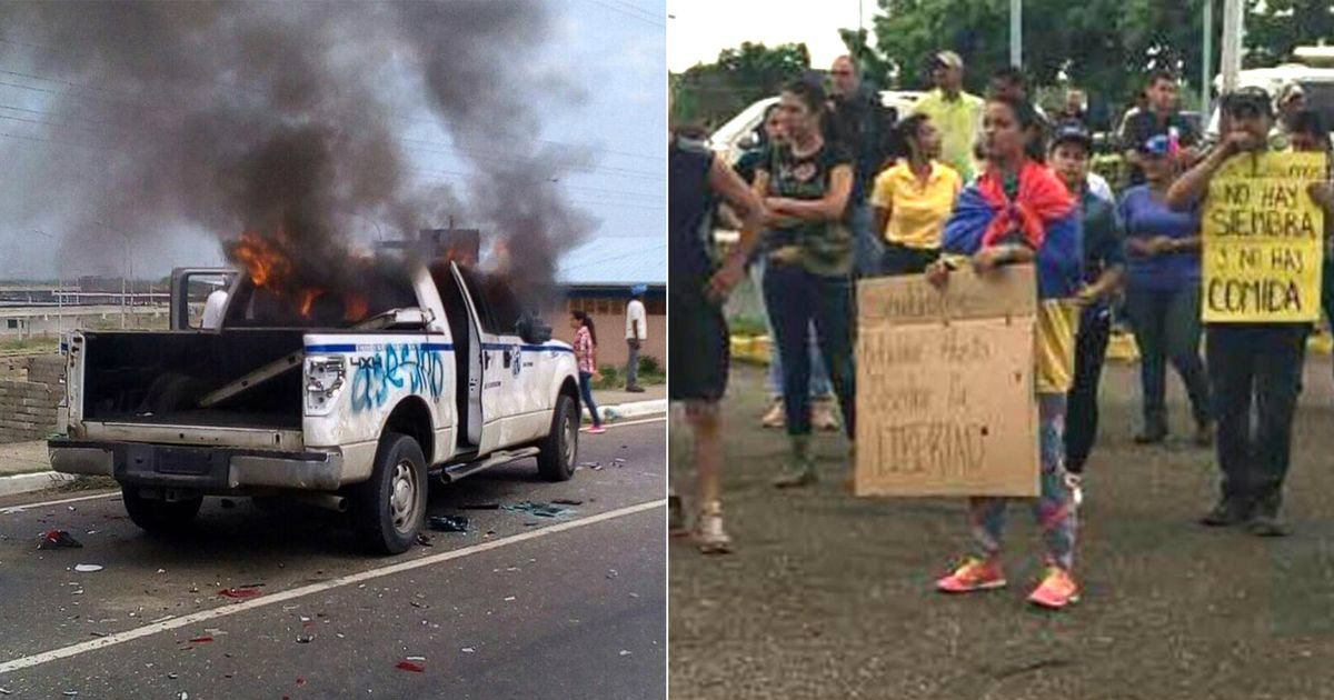 Arrollan a manifestante en Venezuela © Infobae