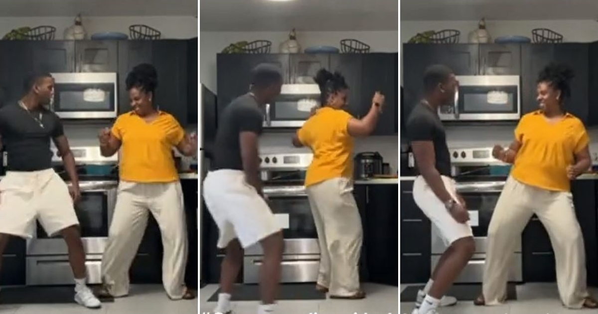 Madre e hijo cubanos conquistan TikTok con su energía bailando reparto