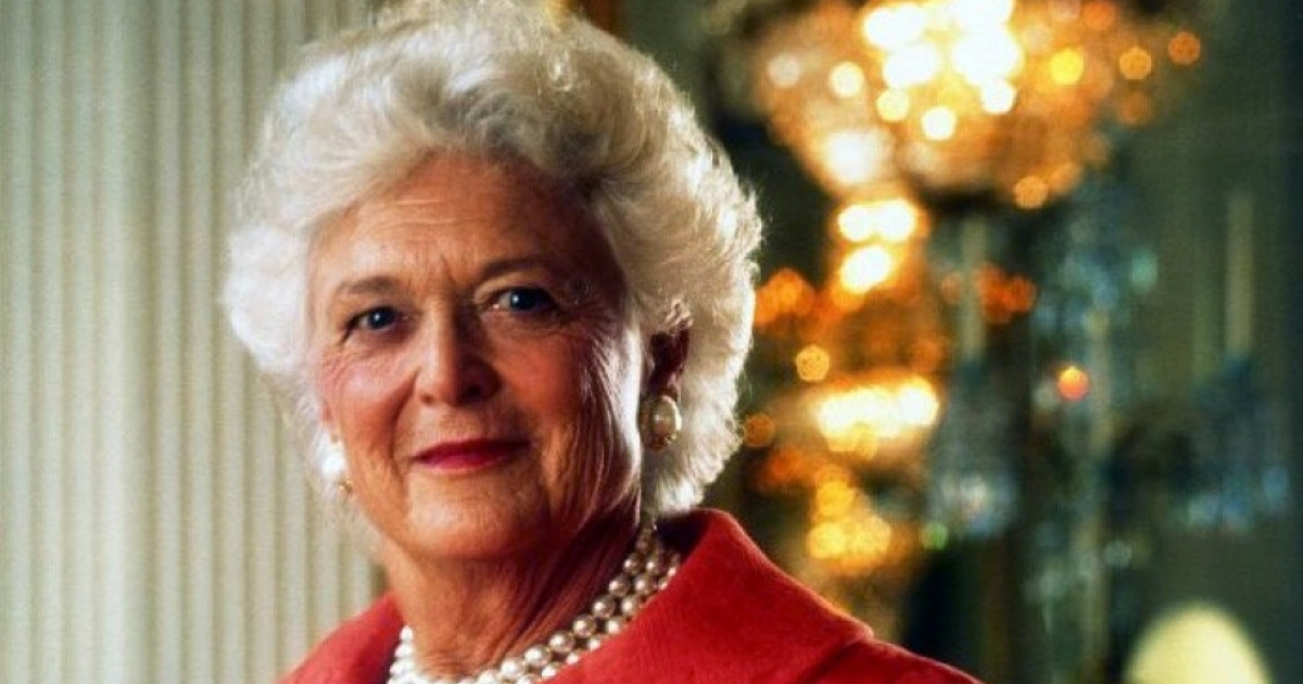 Bárbara Bush, esposa del expresidente George Bush padre. © Wikimedia Commons