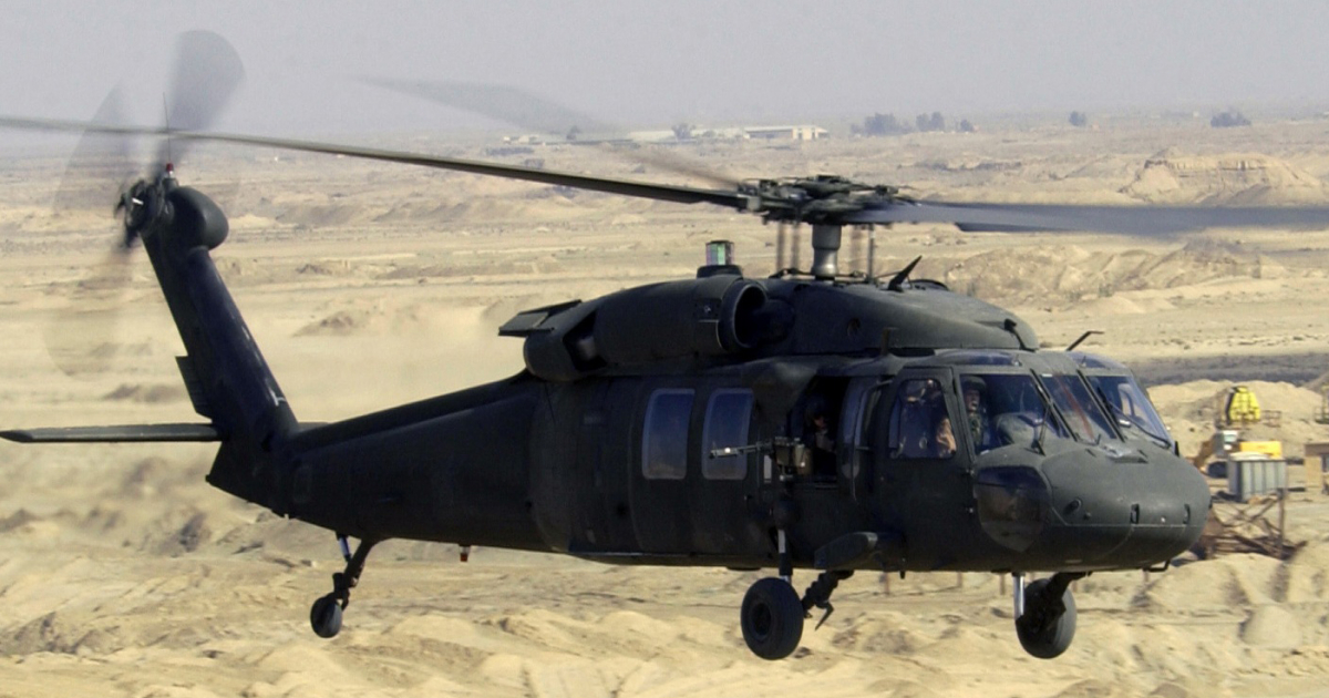 Imagen de Archivo de un helicóptero militar HH-60 Black Hawk © Wikipedia