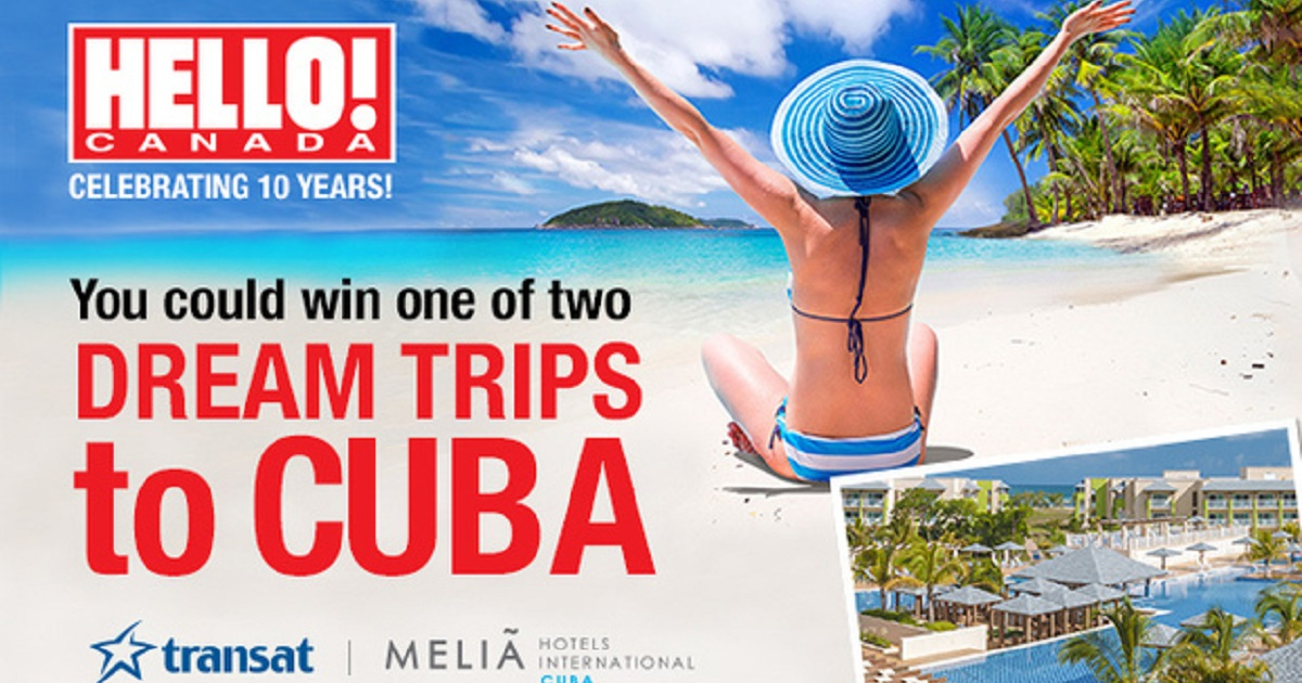 Compañía canadiense lanza sorteo de un viaje a Cuba © Hello Canada